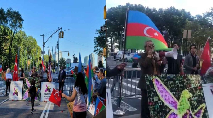 Азербайджанская диаспора провела перед штаб-квартирой ООН акцию, посвященную Дню памяти