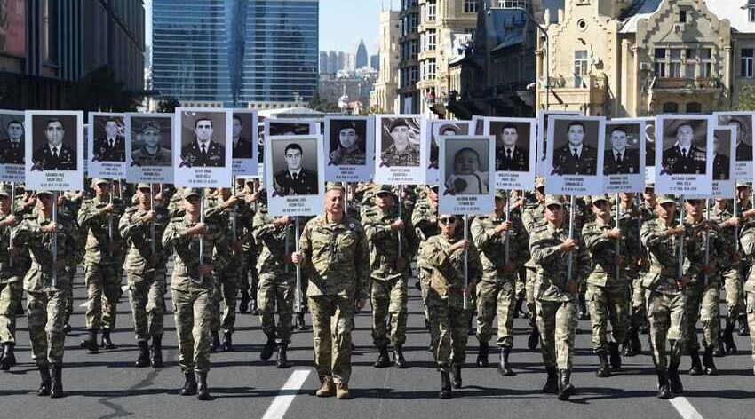 March on memory of martyrs, with attendance of Azerbaijani President, and First Lady held in Baku