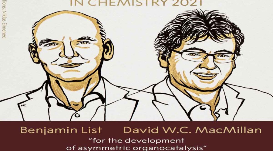 Nobel Prize for Chemistry goes to Benjamin List and David W.C. MacMillan