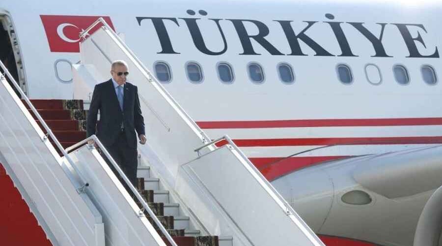 <strong>Самолет Президента Турции приземлился в Физули</strong>