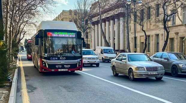 Bakıda bir marşrut xəttinin hərəkət sxemi dəyişdirildi