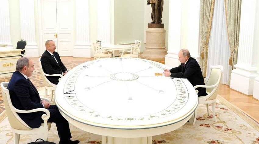 Russian, Azerbaijani and Armenian leaders' trilateral meeting in Sochi kicks off