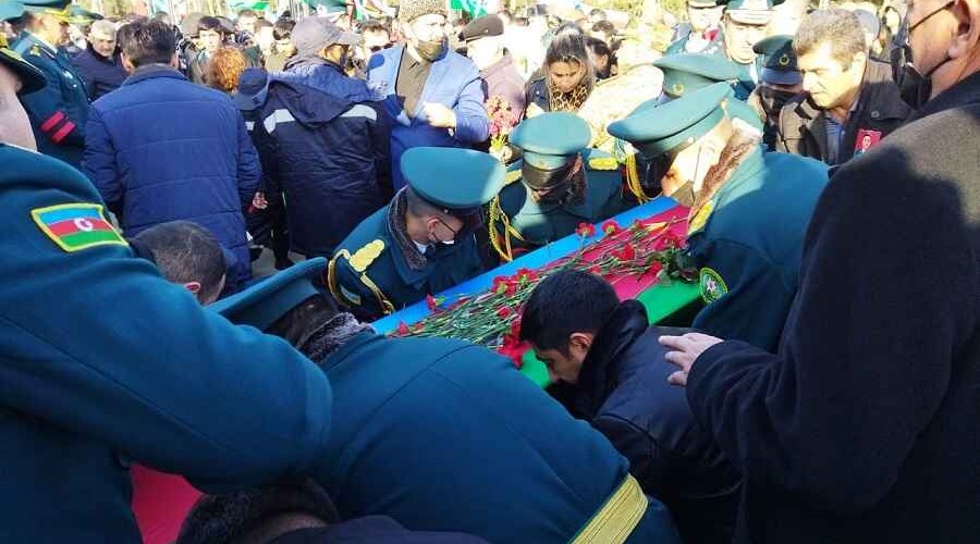 One of servicemen, died in the helicopter crash to be buried in Zira, another one in Amirjan, the other one in Beylagan