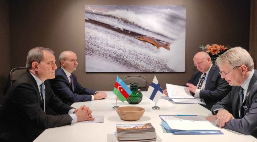 Состоялась встреча Джейхуна Байромова с министром иностранных дел Финляндии