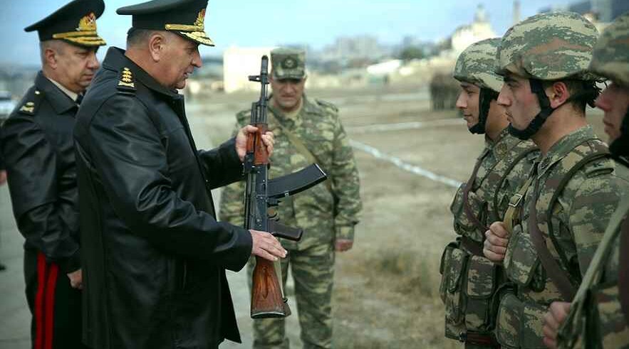 Начальник Генерального штаба азербайджанской армии встретился с личным составом Высшего военного училища <span style="color:red">- ВИДЕО</span>