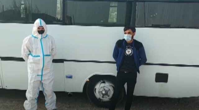 Koronavirus xəstəsi avtobus sürərkən yaxalandı - VİDEO
