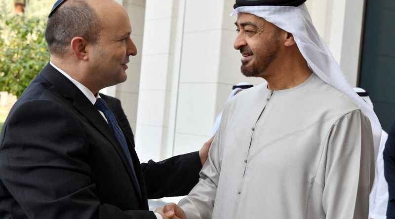 Israeli PM meets crown prince in UAE, Iran on agenda