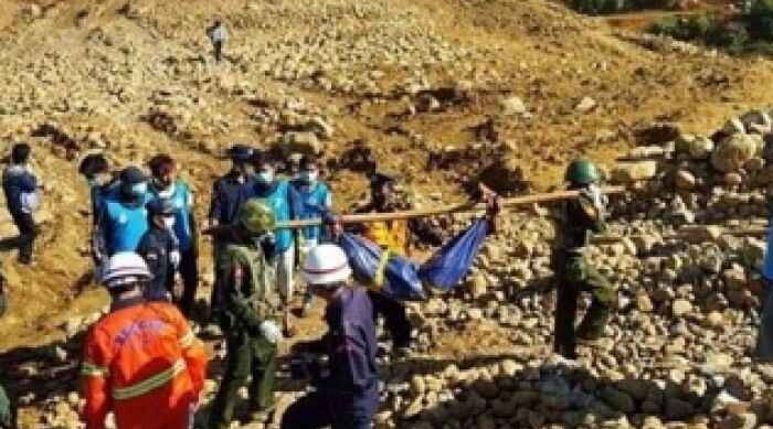 Myanmada torpaq sürüşməsi - 70 nəfər itkin düşüb