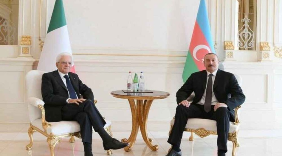 President Ilham Aliyev congratulates his Italian counterpart