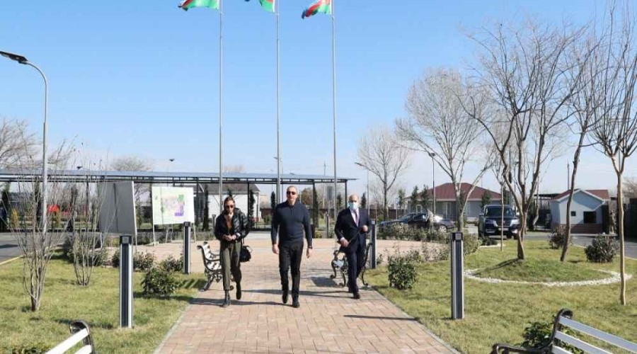 President and First Lady viewed conditions created at the "Agjabadi Grain Agropark"