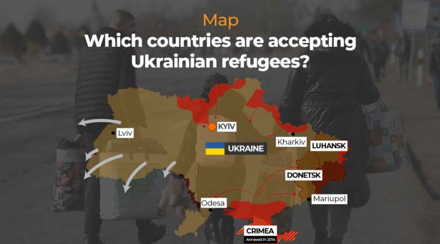 Which countries are accepting Ukrainian refugees?