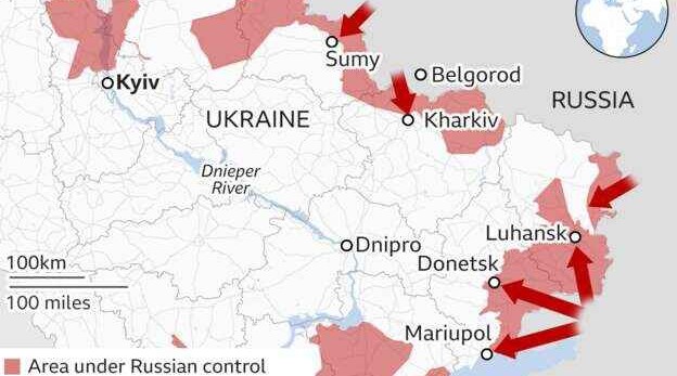 Mapping the Russian advance
