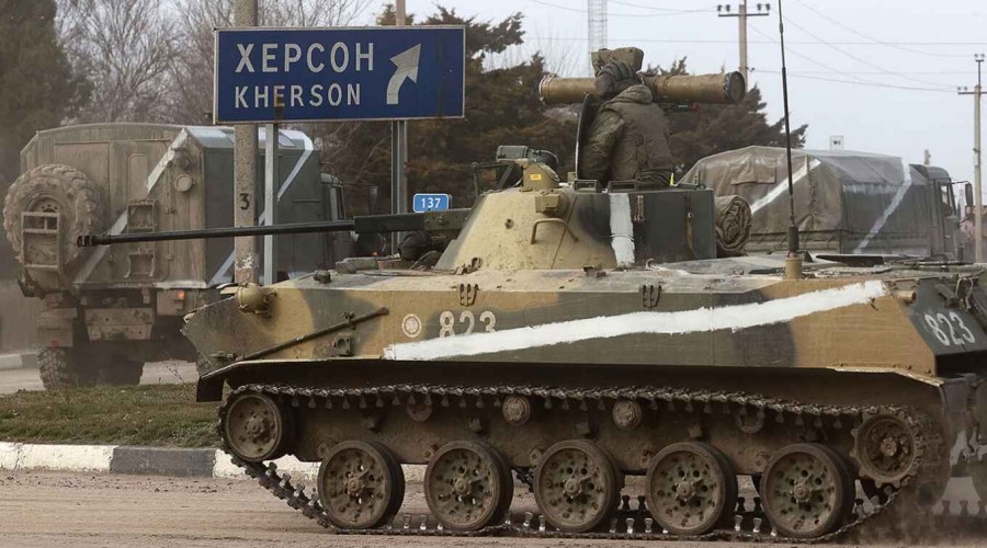 Russia claims control of city of Kherson