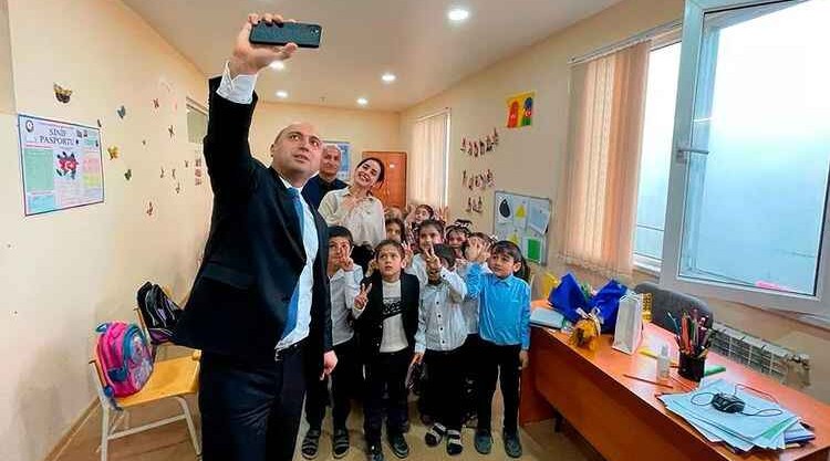 The Minister of Education of Azerbaijan visited the remote Jidi village school in Lankaran