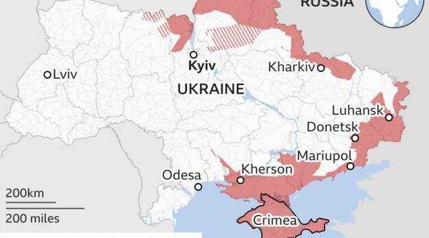 Let's take a look at Russia’s advance in Ukraine