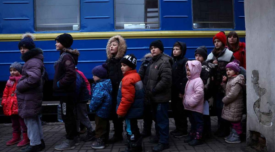 "They're so young": Residents of Ukrainian orphanage flee to safety