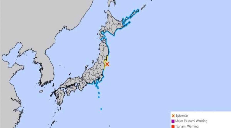 Tsunami warning issued in Japan after 7.3-magnitude quake