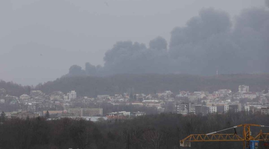 Five wounded after rocket strikes hit Ukraine's western city of Lviv, says governor