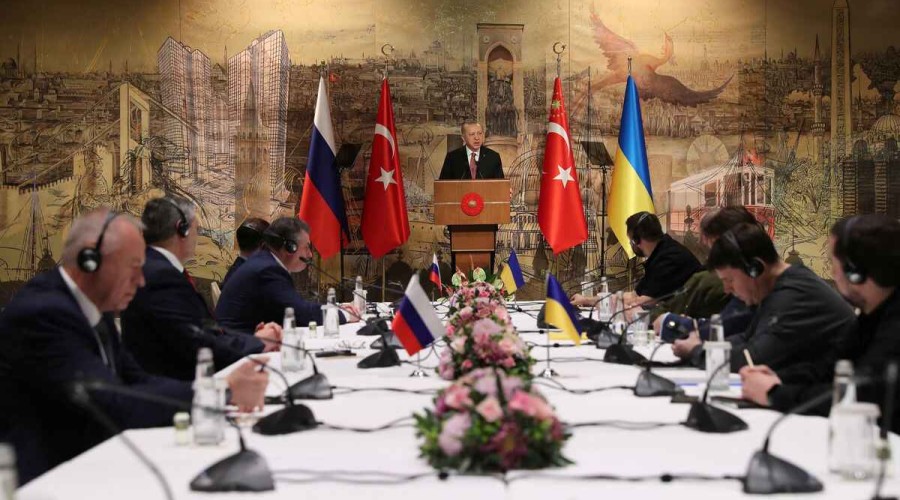 'No handshake' as Ukraine, Russia delegations meet for peace talks