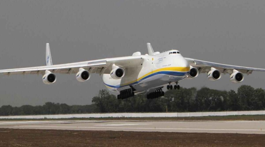 Wrecked remains of the world's largest plane