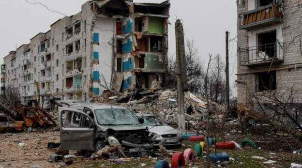 Pictures of the destruction in Borodyanka