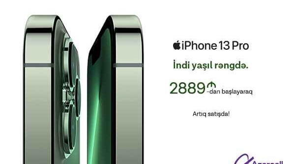 Azercell offers new iPhone 13 models in green with 50GB free internet package!