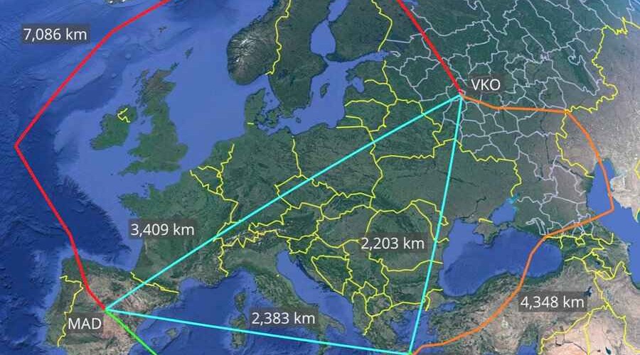 Russian plane takes 15,000km detour to pick diplomats