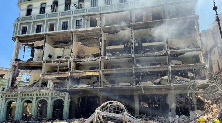 Gas leak blamed for blast at iconic Havana hotel that killed 22