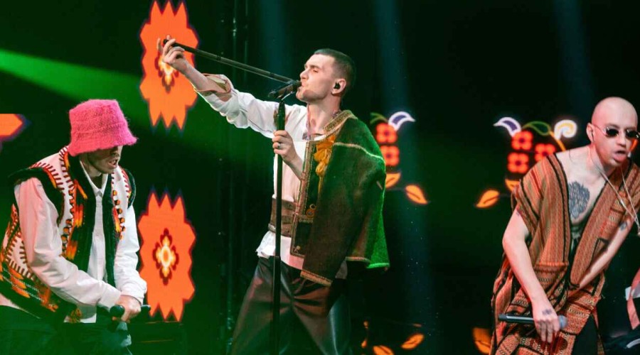 Ukraine performs at Eurovision and tipped to win contest