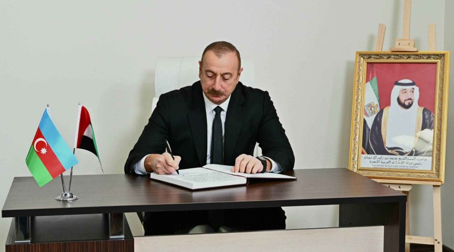Ilham Aliyev visited embassy of UAE in Baku, offered condolences over the death of President Sheikh Khalifa bin Zayed Al Nahyan