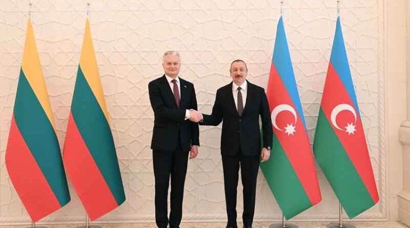 Official dinner was hosted on behalf of President Ilham Aliyev and his wife Mehriban Aliyeva in honor of President Gitanas Nausėda and his wife Diana Nausėdienė