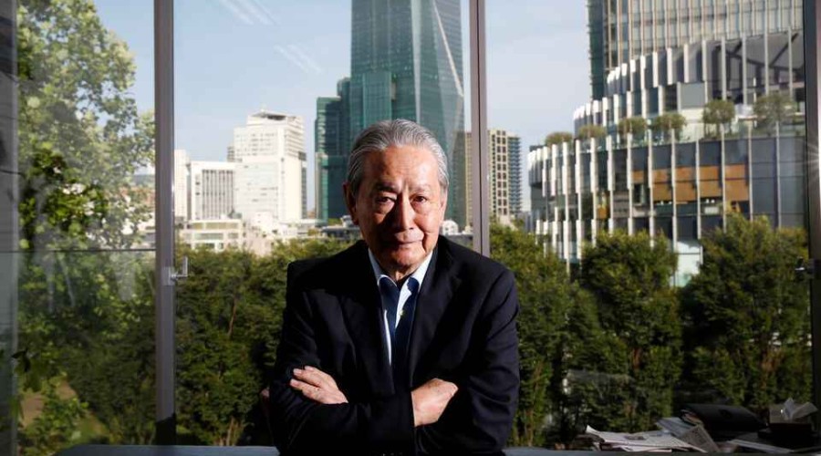 Sony's former chief dies at 84