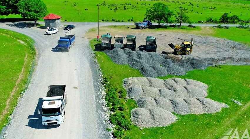 В Гахе запущены работы по обновлению автомобильных дорог