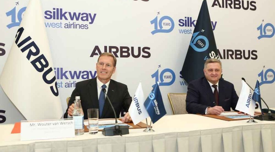 Silk Way West Airlines подтверждает покупку двух самолетов нового поколения Airbus A350F