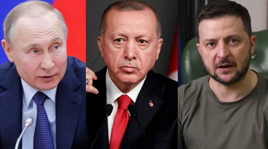 <strong>Эрдоган предложил Путину провести встречу с Зеленским в Турции</strong>