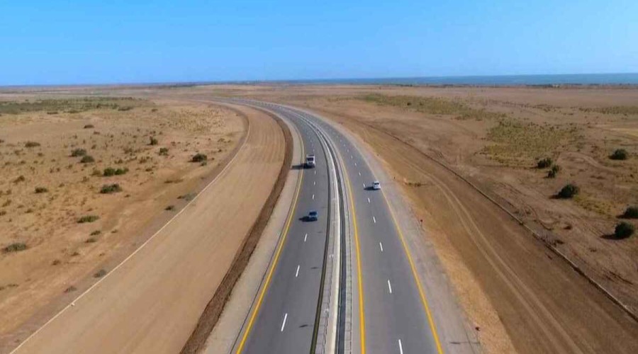 Construction of the 1st section of Baku-Russia road completed