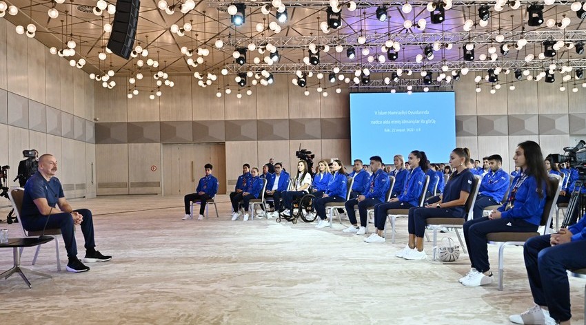 President of Azerbaijan: "We witnessed how warmly our Turkish brothers greeted our athletes"