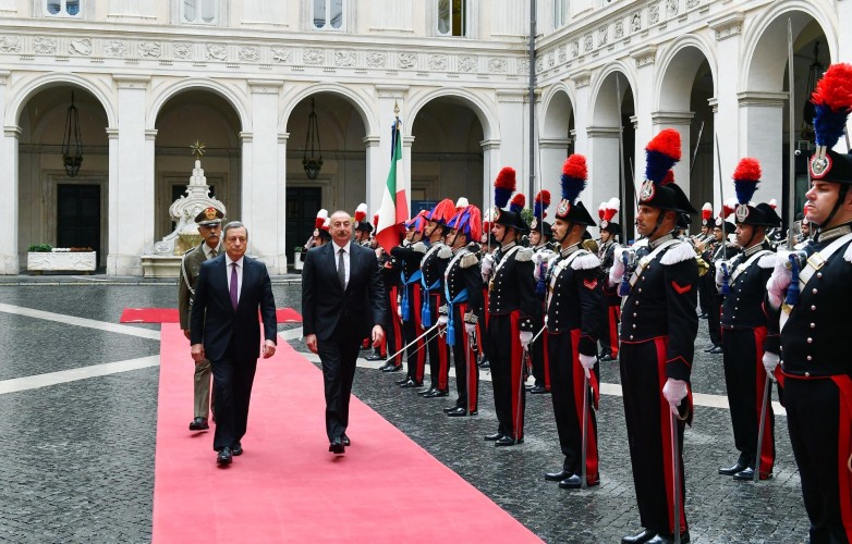 Prezident İtaliya Nazirlər Şurasının sədri ilə görüşüb