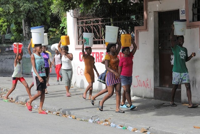 Haiti unrest worsens misery as residences face water shortage