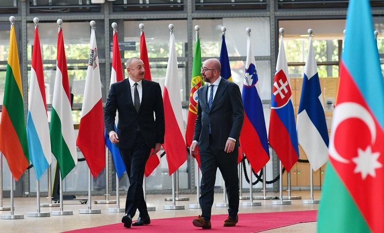 The meeting of President Ilham Aliyev with the President of the Council of the European Union has started in Prague