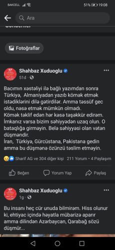 Şahbaz Xuduoğluna ağır itki üz verdi