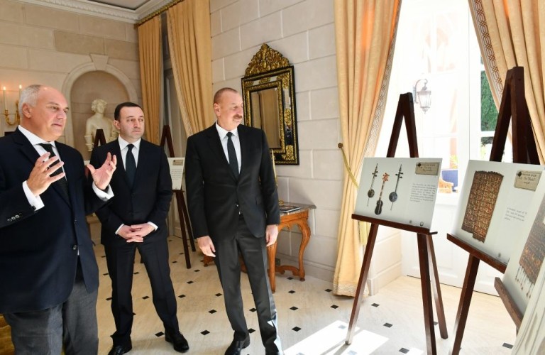 The President of Azerbaijan and the Prime Minister of Georgia got acquainted with the "Heritage of the Karabakh Khanate" exhibition