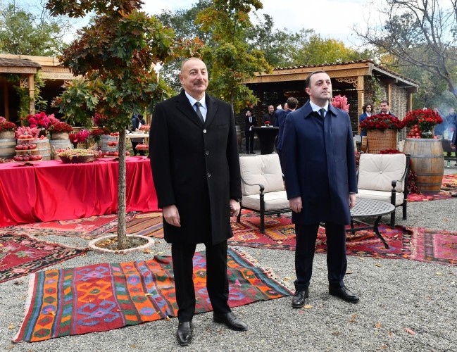 A cultural program was presented at Mukhrani palace in Mtkheti district of Georgia