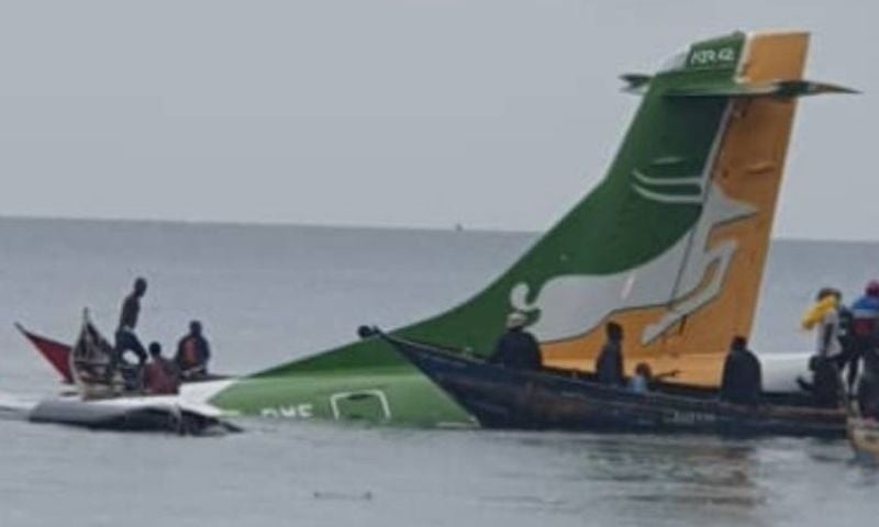 A passenger plane crashed into Lake Victoria in Tanzania