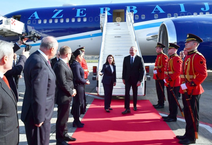 President Ilham Aliyev went on a state visit to Albania