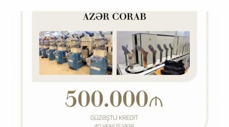 Mikayıl Cabbarov: “Azər Corab” MMC-yə 500 min manat güzəştli kredit ayrılıb” - FOTO