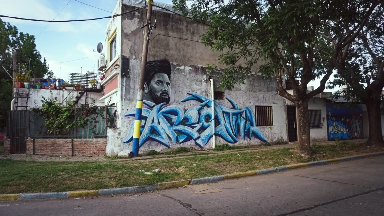In the neighbourhood of Argentina football star Lionel Messi