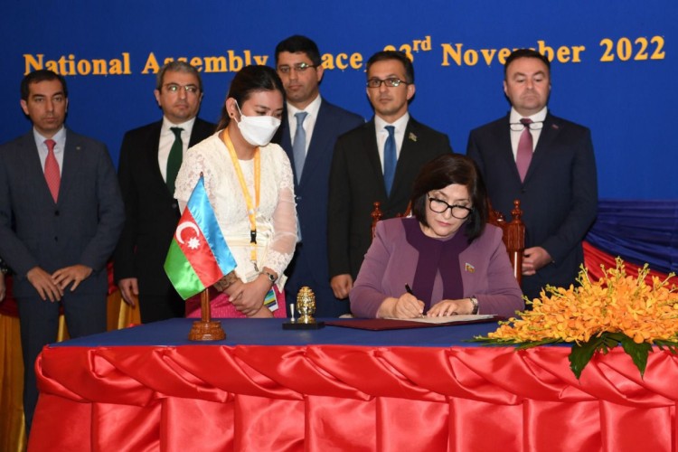 Parliaments of Azerbaijan and Cambodia sign MoU