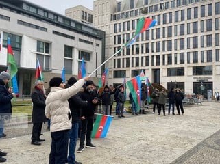 Azerbaijanis in Germany demand resignation of Iranian authorities