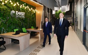 Президент Ильхам Алиев принял участие в открытии Центра DOST №5